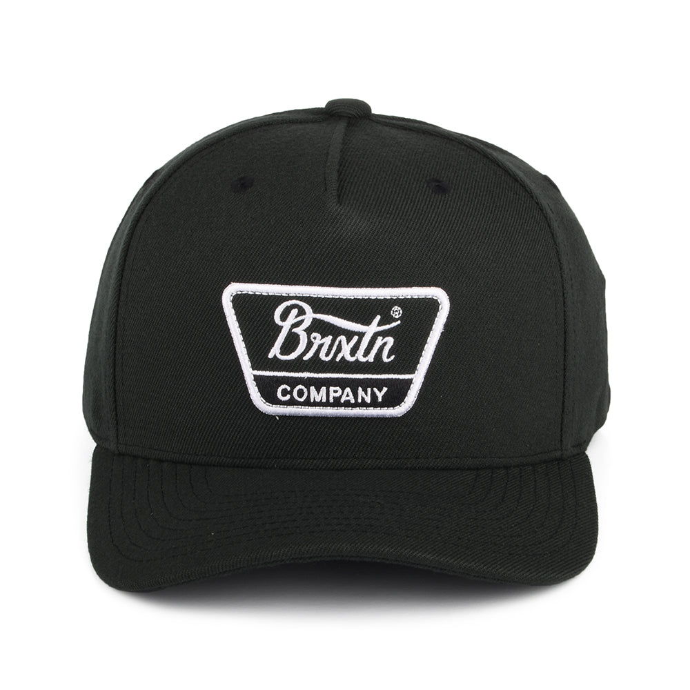 Brixton Hats Linwood C NetPlus MP Snapback Cap - Black-White