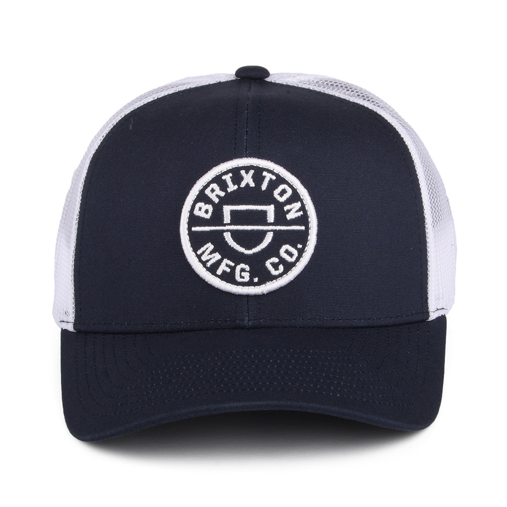 Brixton Hats Crest NetPlus MP Trucker Cap - Navy-White