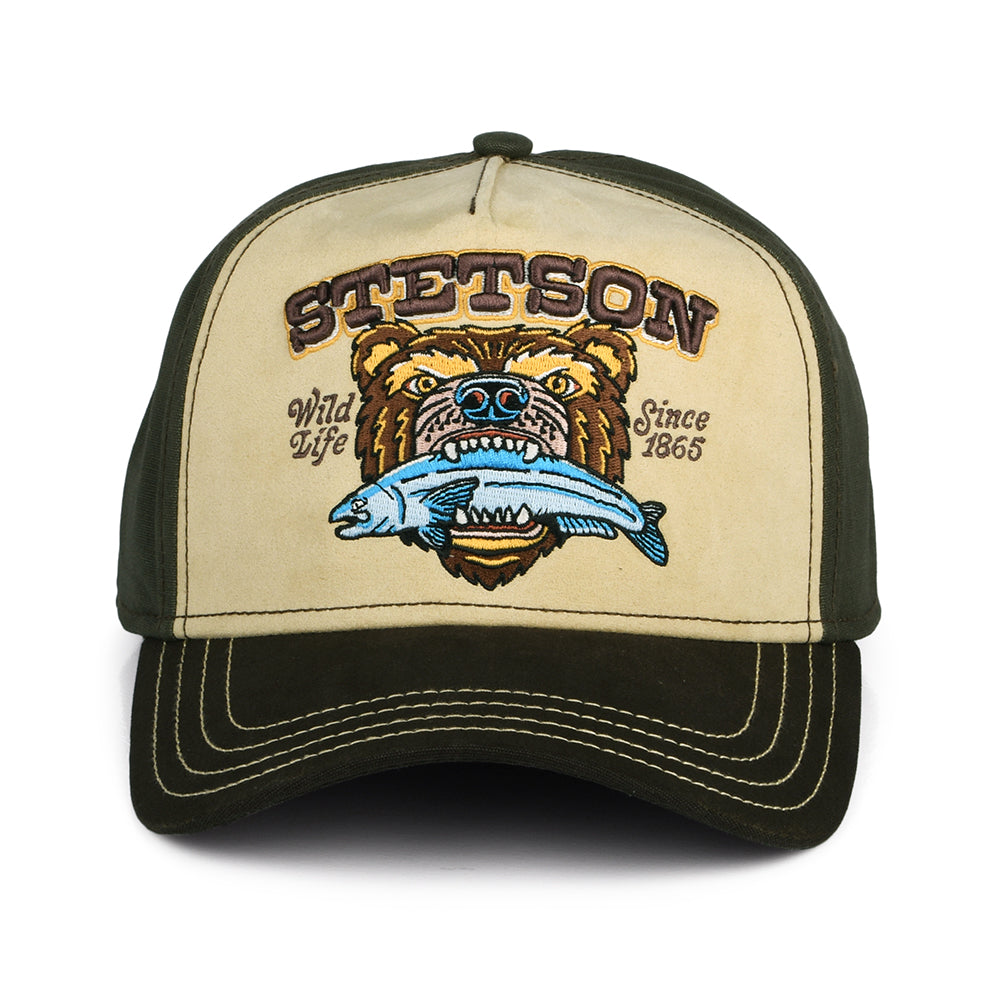 Stetson Hats Wild Life Snapback Cap - Beige-Olive-Brown