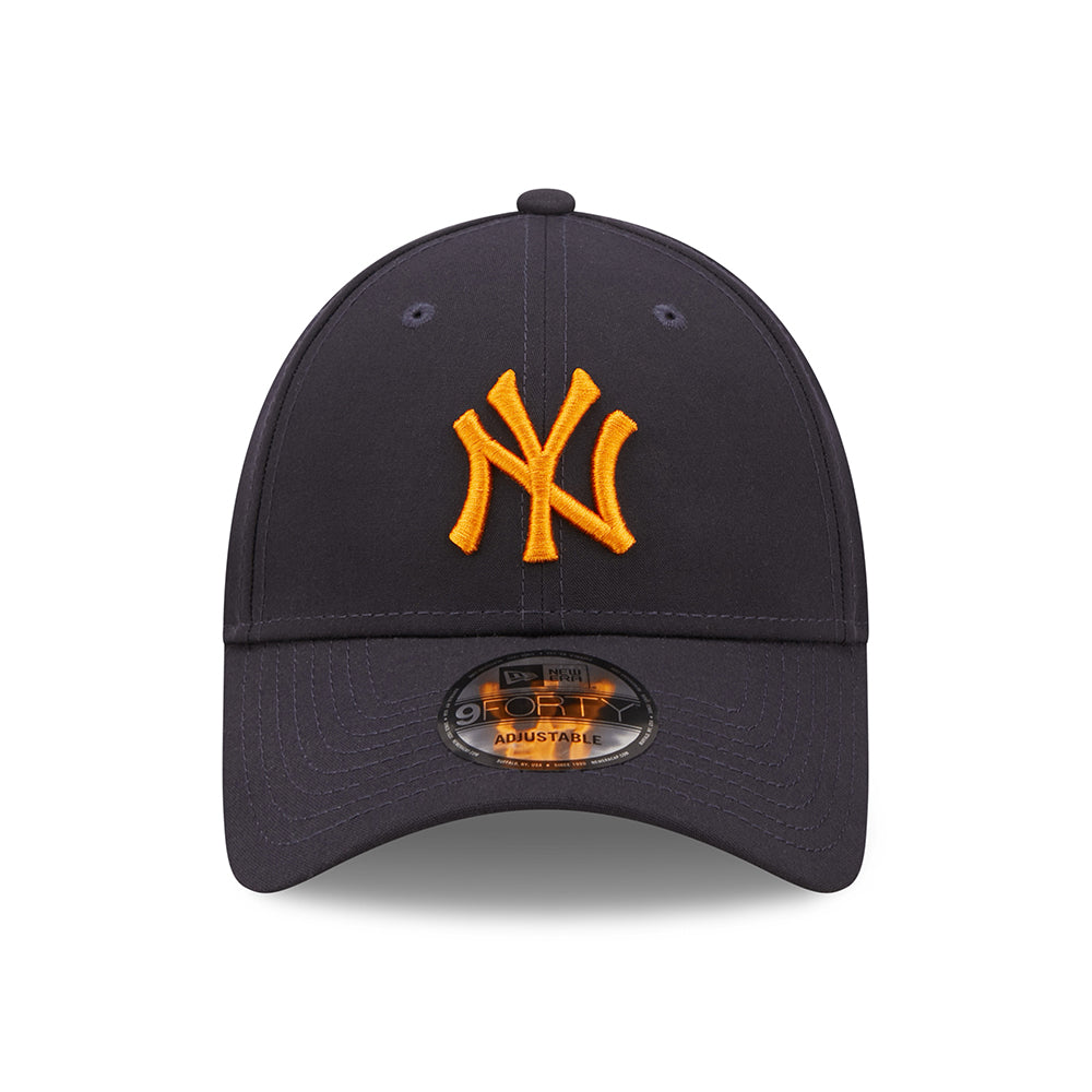 New Era 9FORTY New York Yankees Baseball Cap - MLB Repreve - Navy-Orange