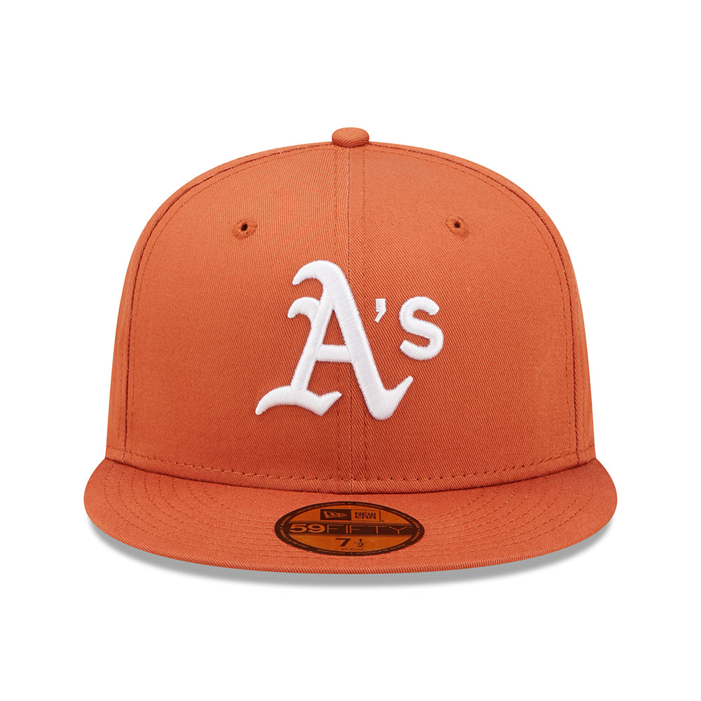 New Era 59FIFTY Oakland Athletics Baseball Cap - MLB League Essential - Orange-White