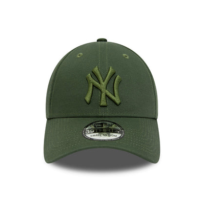 New Era 39THIRTY New York Yankees Baseball Cap - MLB League Essential - Olive On Olive