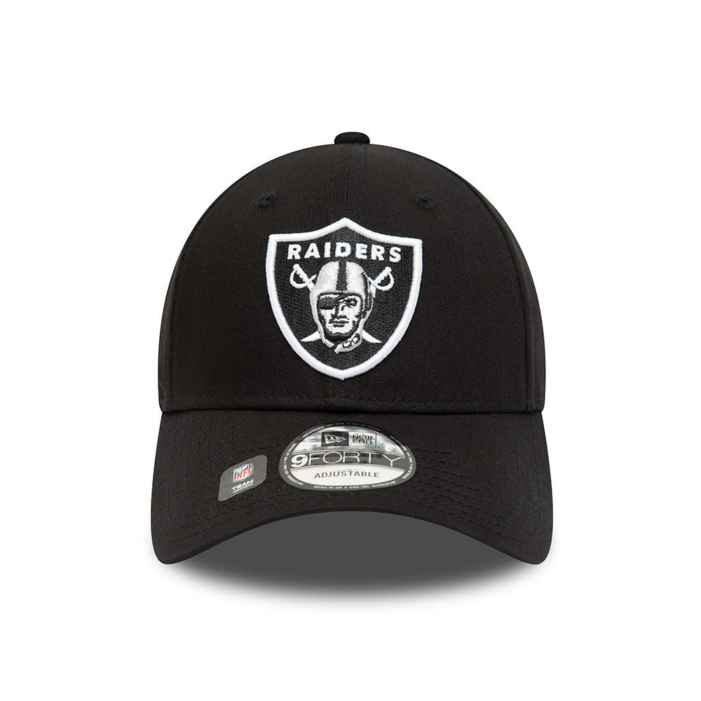 New Era 9FORTY Las Vegas Raiders Baseball Cap - NFL Team Side Patch - Black