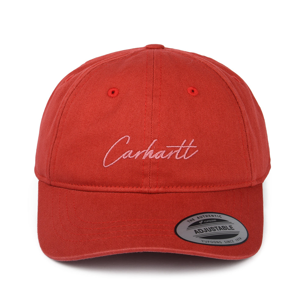 Carhartt WIP Hats Delray Cotton Twill Baseball Cap - Washed Red