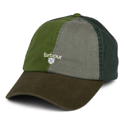 Barbour Hats Laytham Cotton Baseball Cap - Olive-Green-Brown