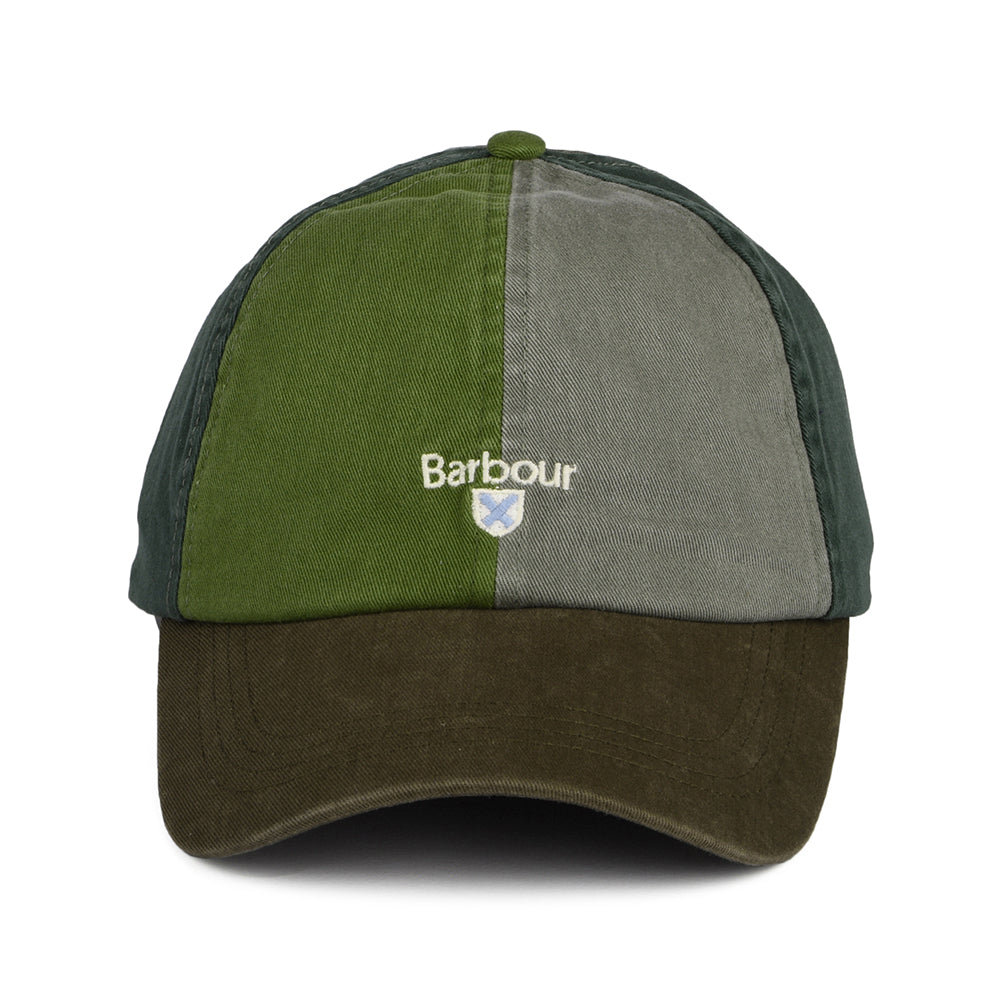 Barbour Hats Laytham Cotton Baseball Cap - Olive-Green-Brown