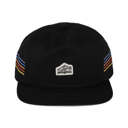 Patagonia Hats Line Logo Ridge Stripe Funfarer Snapback Cap - Black