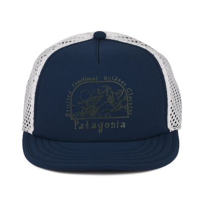 Patagonia Hats Lost And Found Duckbill Shorty Recycled Trucker Cap - Blue-White