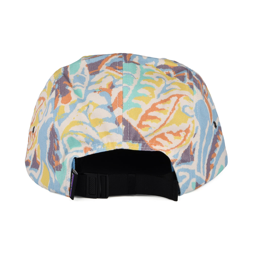 Patagonia Hats P-6 Label Thriving Planet Maclure Organic Cotton 5 Panel Cap - Mid Blue-Multi