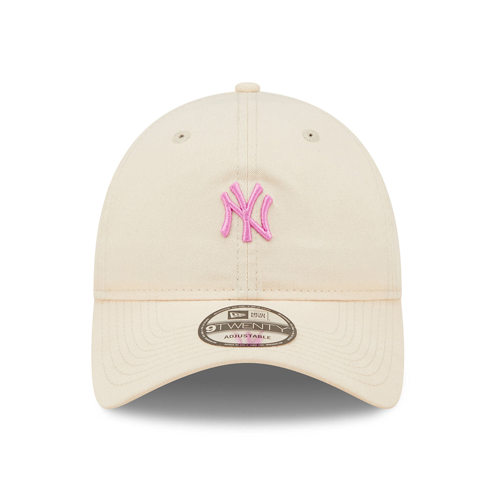 New Era 9TWENTY New York Yankees Baseball Cap - MLB Mini Logo - Blush-Pink