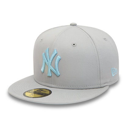 New Era 59FIFTY New York Yankees Baseball Cap - MLB League Essential - Light Grey-Light Blue