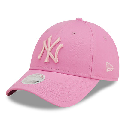 New Era Womens 9FORTY New York Yankees Baseball Cap - MLB League Essential - Pink-Light Pink