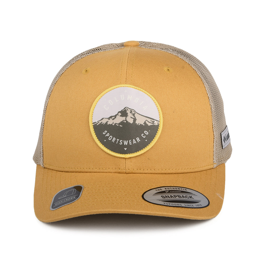 Columbia Hats Mount Hood Circle Mesh Trucker Cap - Mustard