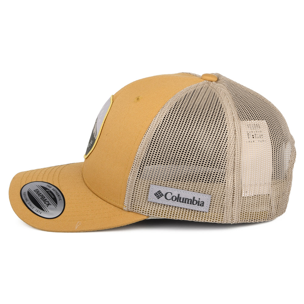 Columbia Hats Mount Hood Circle Mesh Trucker Cap - Mustard