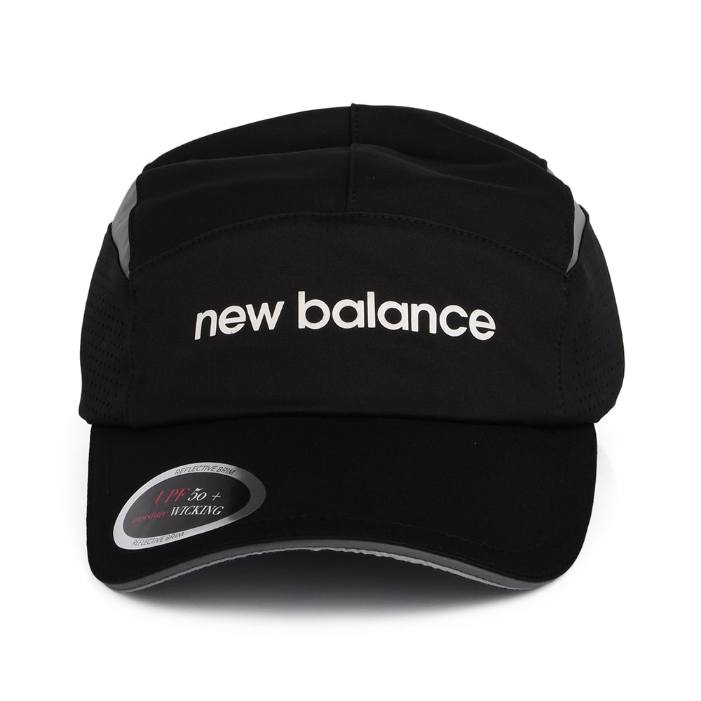 New Balance Hats Laser Running 5 Panel Cap - Black