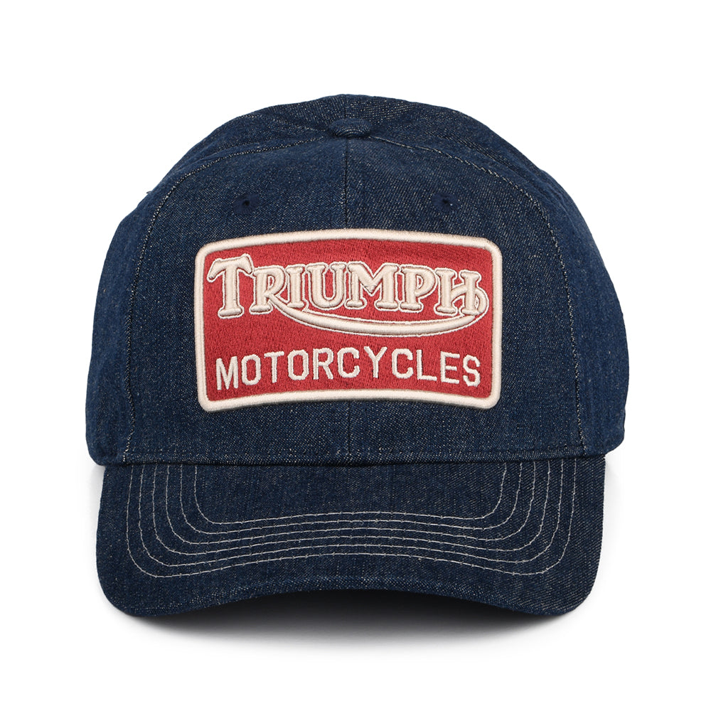 Triumph Motorcycles Forecourt Denim Baseball Cap - Blue