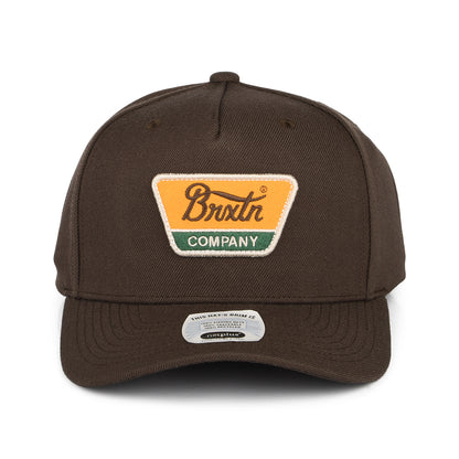 Brixton Hats Linwood C NetPlus MP Snapback Cap - Dark Brown