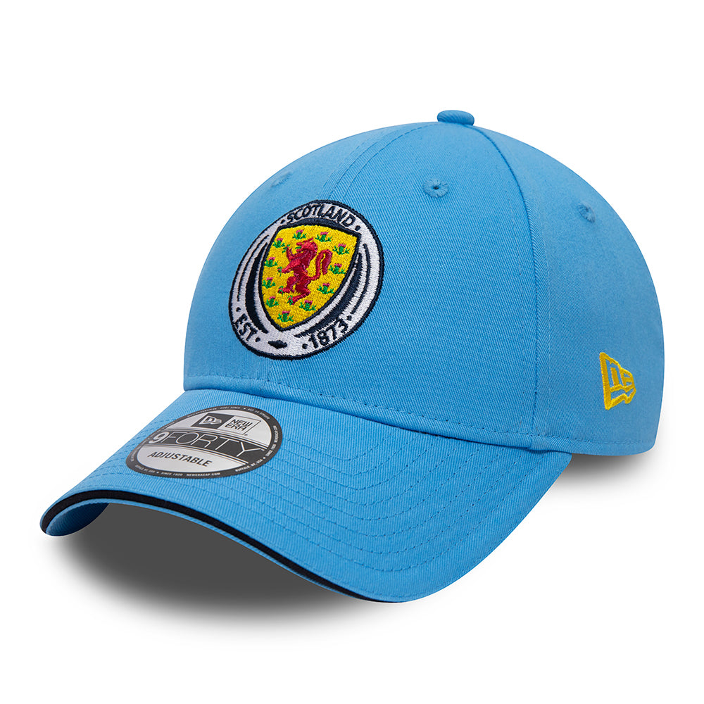 New Era 9FORTY Scottish Football Association Baseball Cap - Seasonal - Light Blue