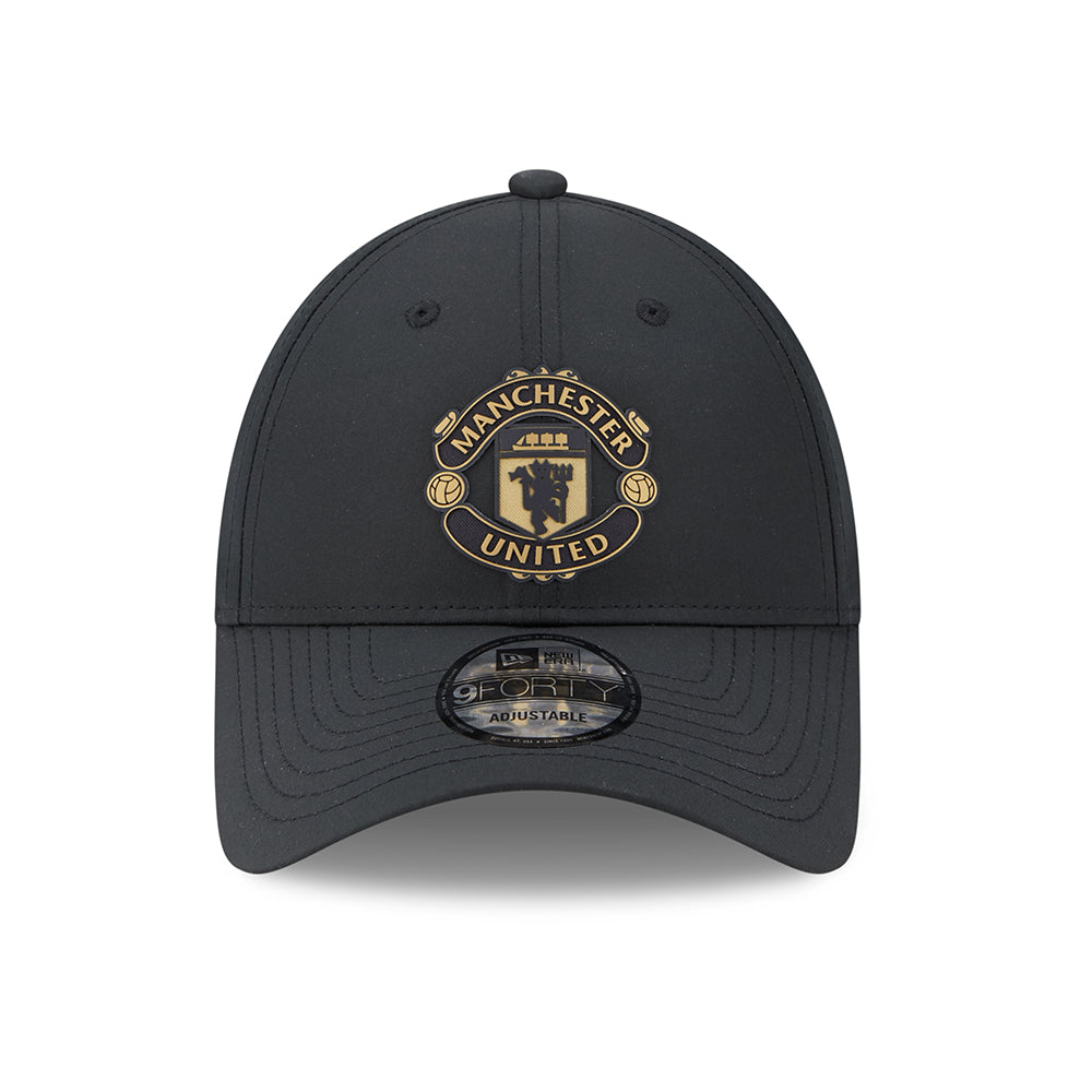 New Era 9FORTY Manchester United FC Baseball Cap - Featherweight - Black-Gold