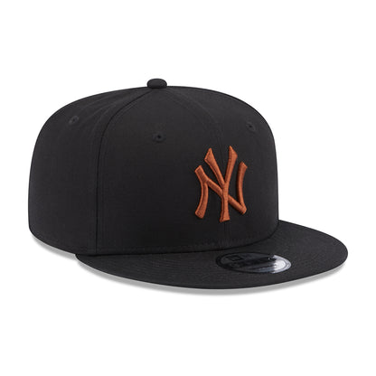 New Era 9FIFTY New York Yankees Snapback Cap - MLB League Essential - Black-Toffee