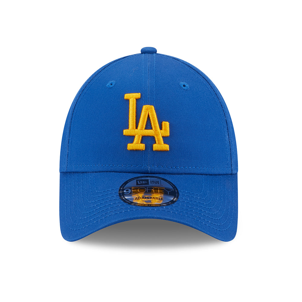 New Era 9FORTY L.A. Dodgers Baseball Cap - MLB League Essential - Azure-Yellow