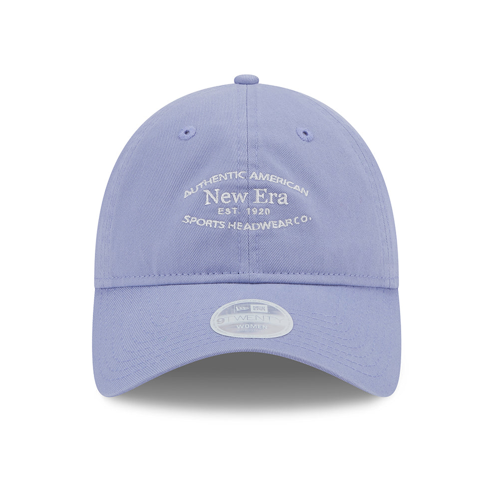 New Era Womens 9TWENTY Washed Cotton Baseball Cap - Lavender-White