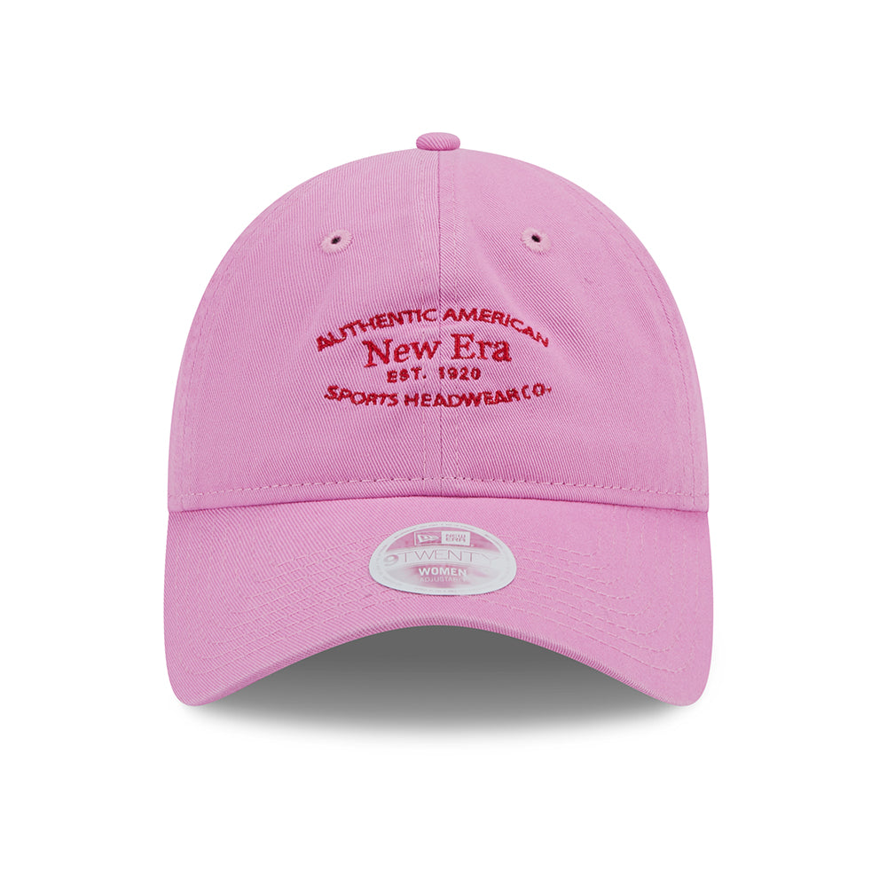 New Era Womens 9TWENTY Washed Cotton Baseball Cap - Rose-Scarlet