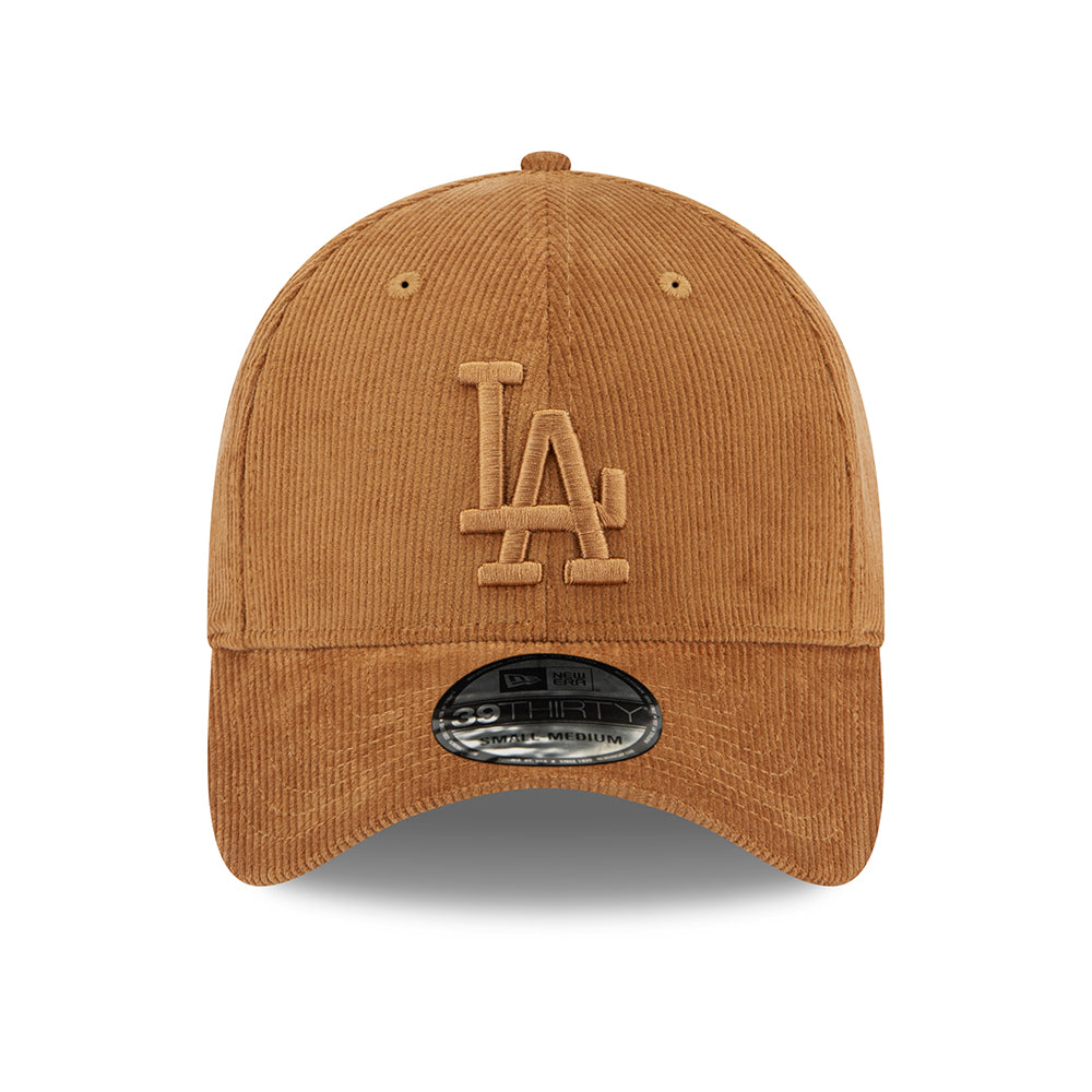 New Era 39THIRTY L.A. Dodgers Baseball Cap - MLB Cord - Toffee