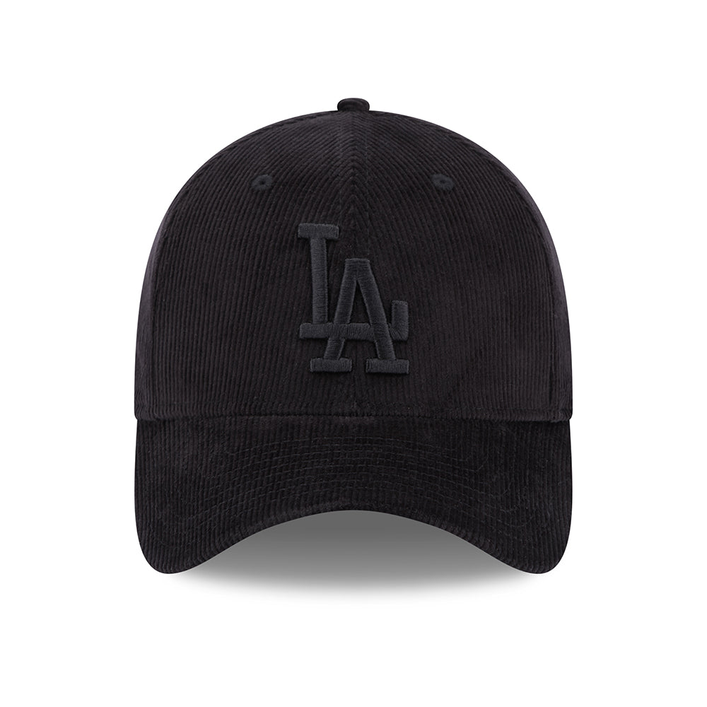 New Era 39THIRTY L.A. Dodgers Baseball Cap - MLB Cord - Black On Black