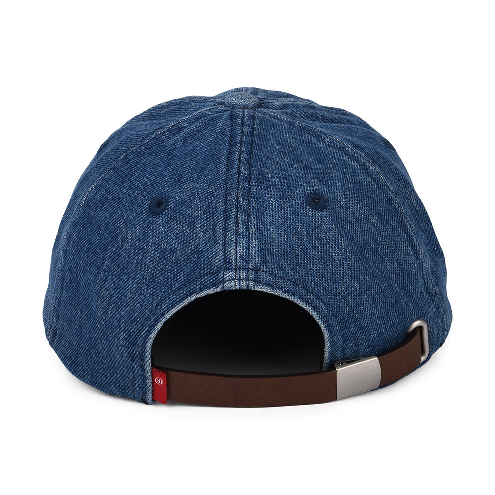 Levi's Hats Essential Denim Baseball Cap With Blank Tab - Blue