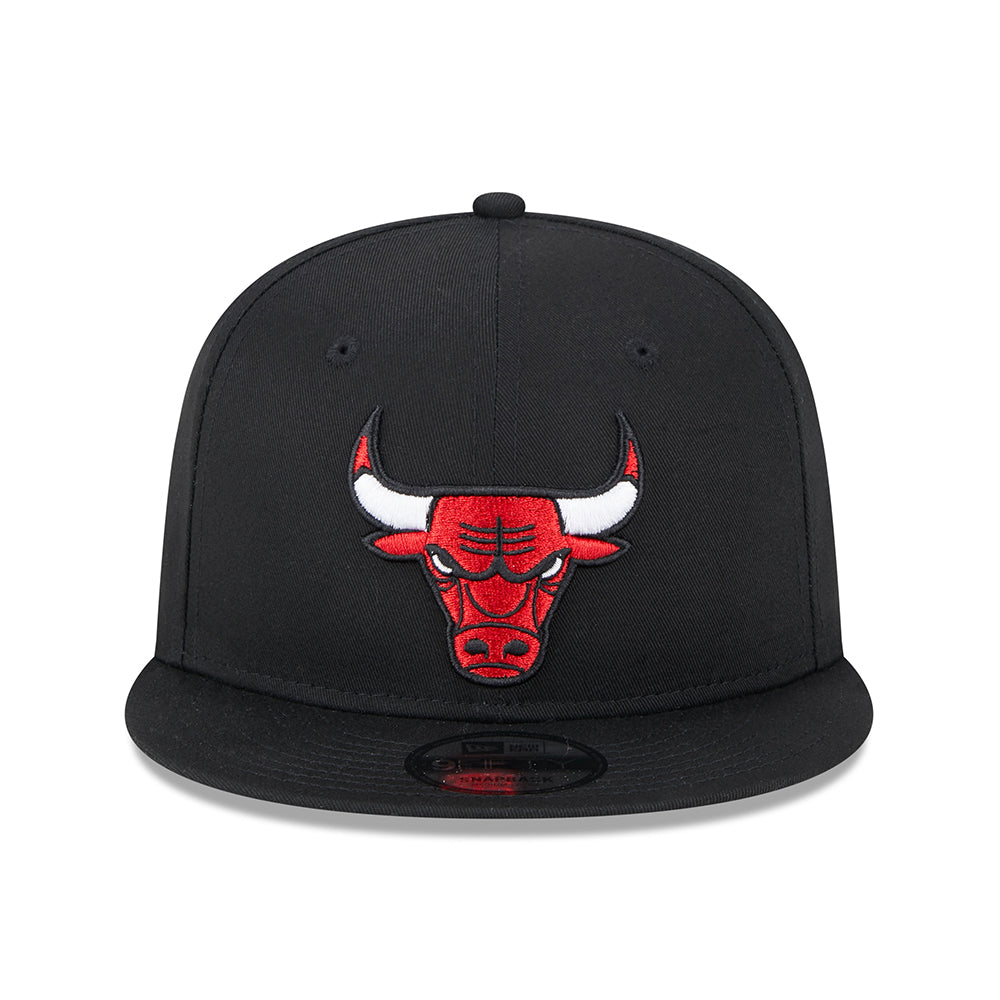 New Era 9FIFTY Chicago Bulls Snapback Cap - NBA Metallic Arch - Black