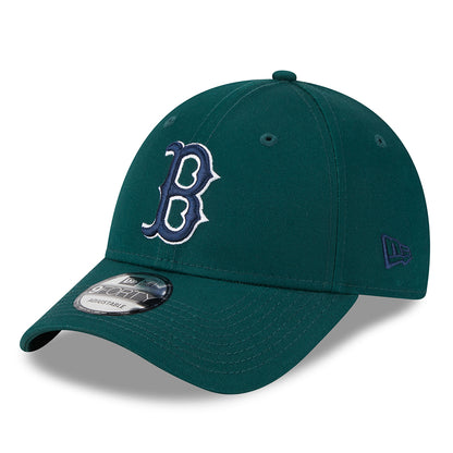 New Era 9FORTY Boston Red Sox Baseball Cap - MLB League Essential - Dark Green-Navy