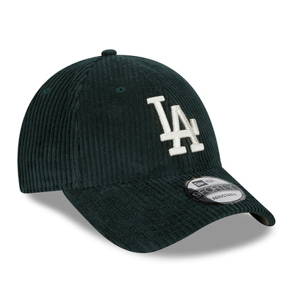 New Era 9FORTY L.A. Dodgers Baseball Cap - MLB Wide Cord - Dark Green-Stone