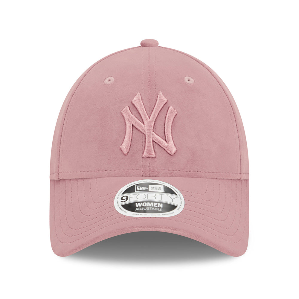 New Era Womens 9FORTY New York Yankees Baseball Cap - MLB Velour - Pink