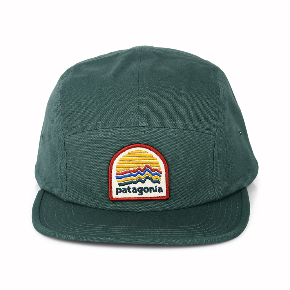 Patagonia Hats Ridge Rise Moonlight Graphic Maclure Organic Cotton 5 Panel Cap - Light Forest