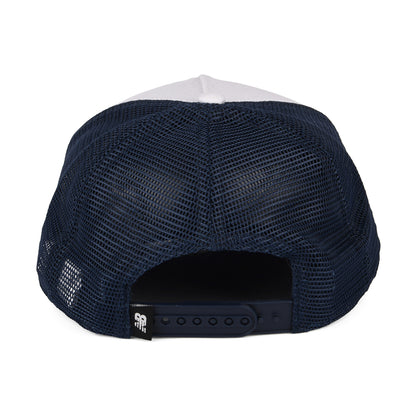 New Balance Hats Lifestyle Athletics Graphic Trucker Cap - White-Navy