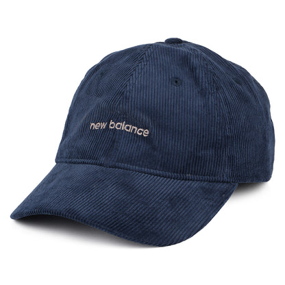 New Balance Hats Washed Corduroy Baseball Cap - Navy Blue