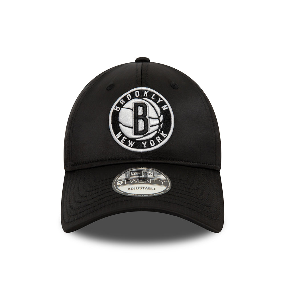 New Era 9TWENTY Brooklyn Nets Baseball Cap - NBA Satin - Black