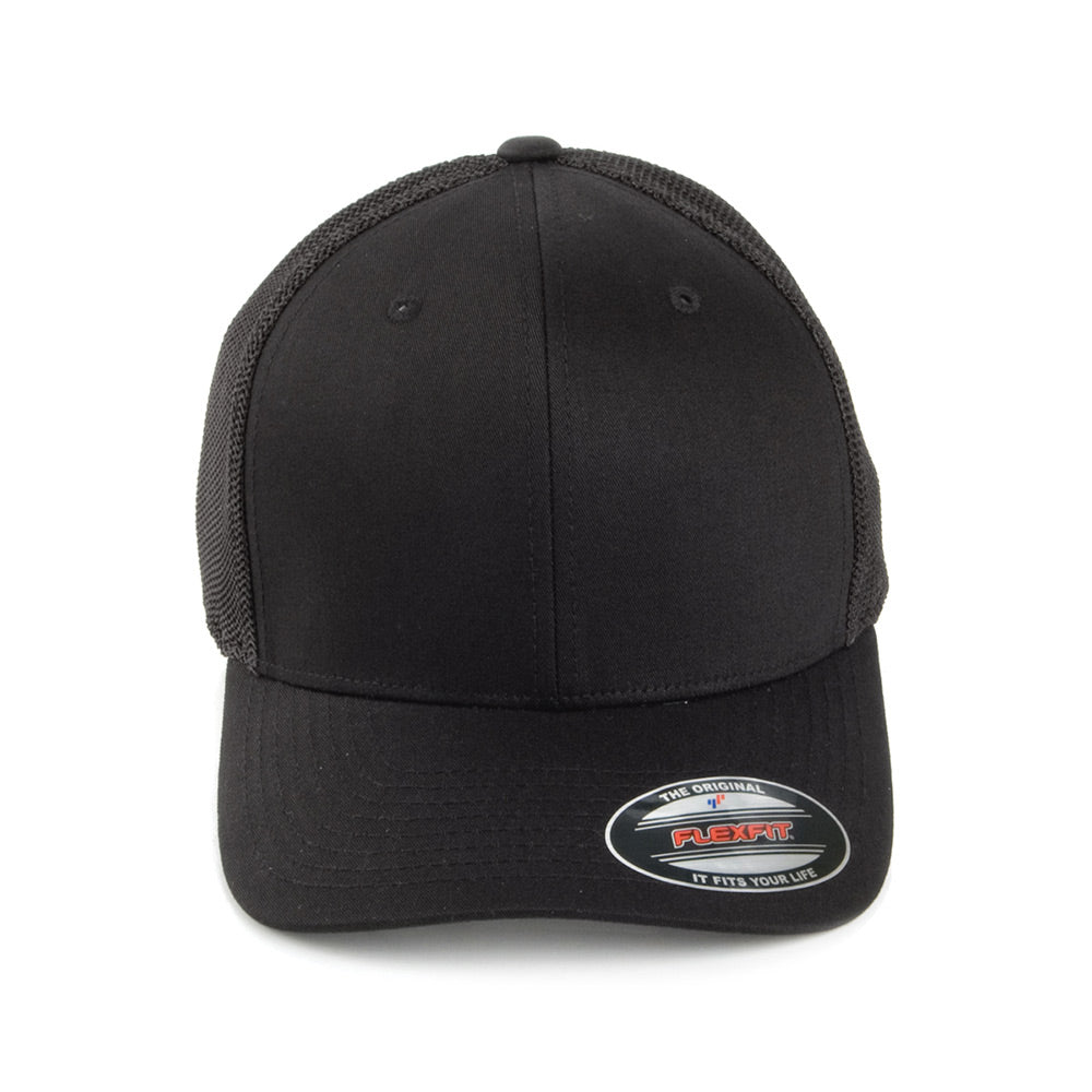 FlexFit Tonal Trucker Cap - Black