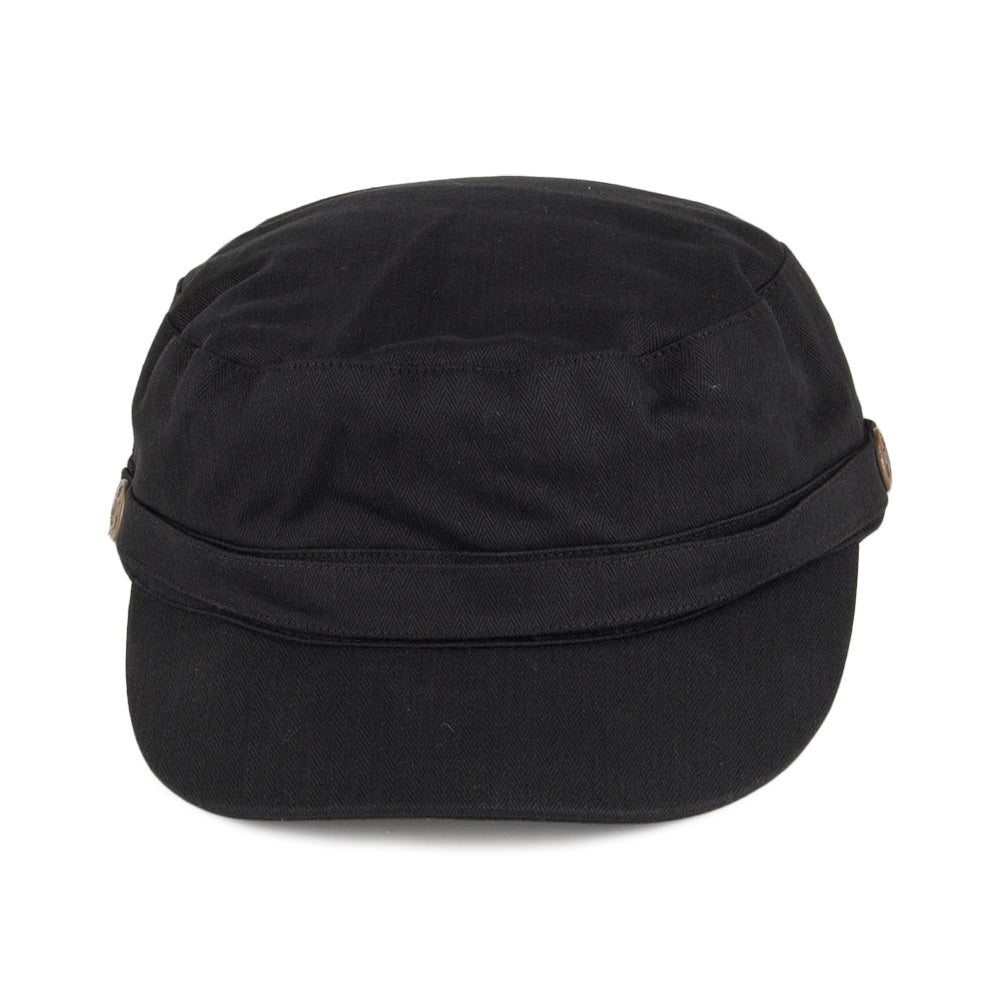 Jaxon & James Herringbone Army Cap - Black