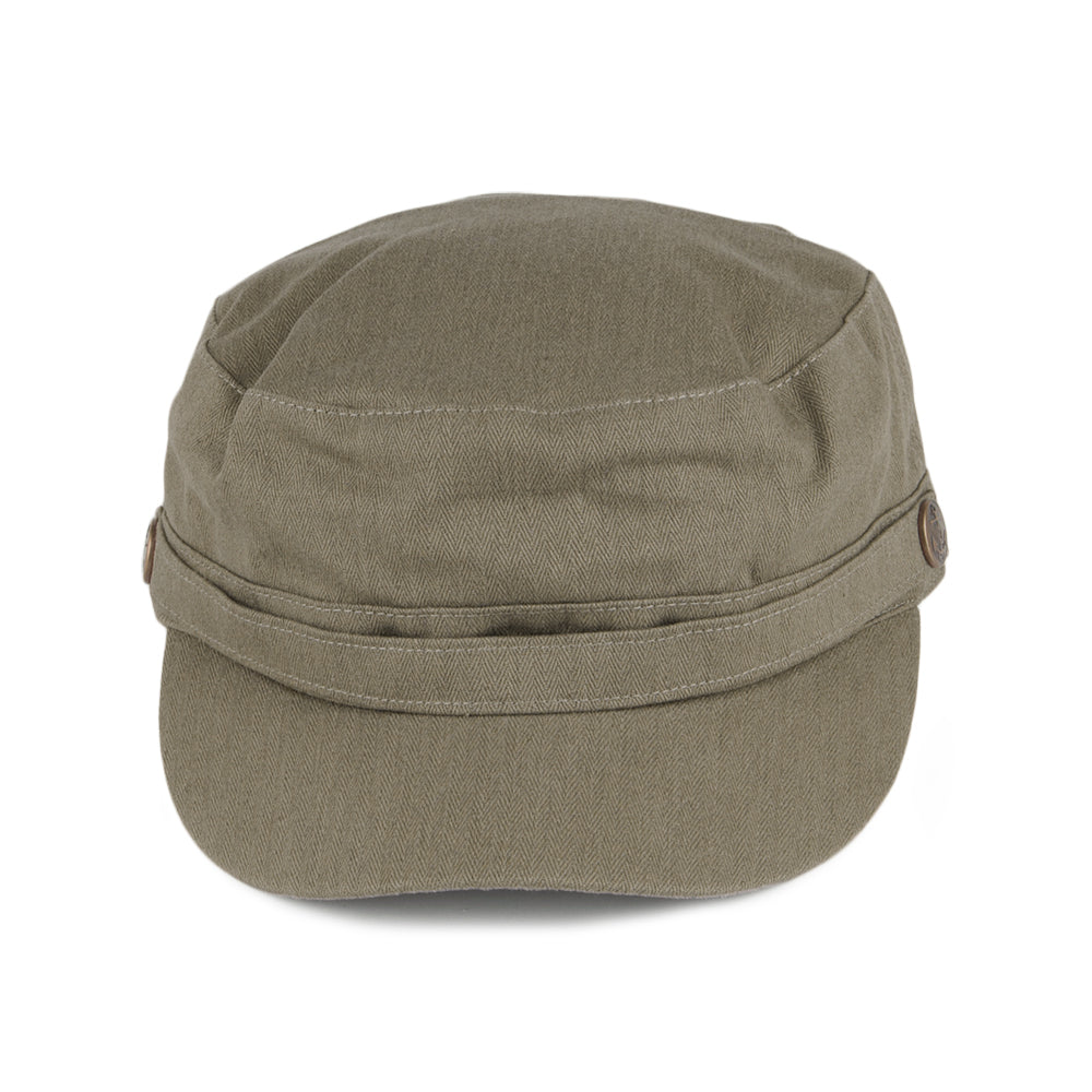 Jaxon & James Herringbone Army Cap - Olive