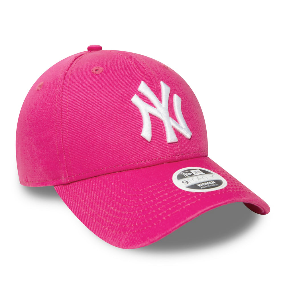 New Era Womens 9FORTY New York Yankees Baseball Cap - MLB League Essential - Pink