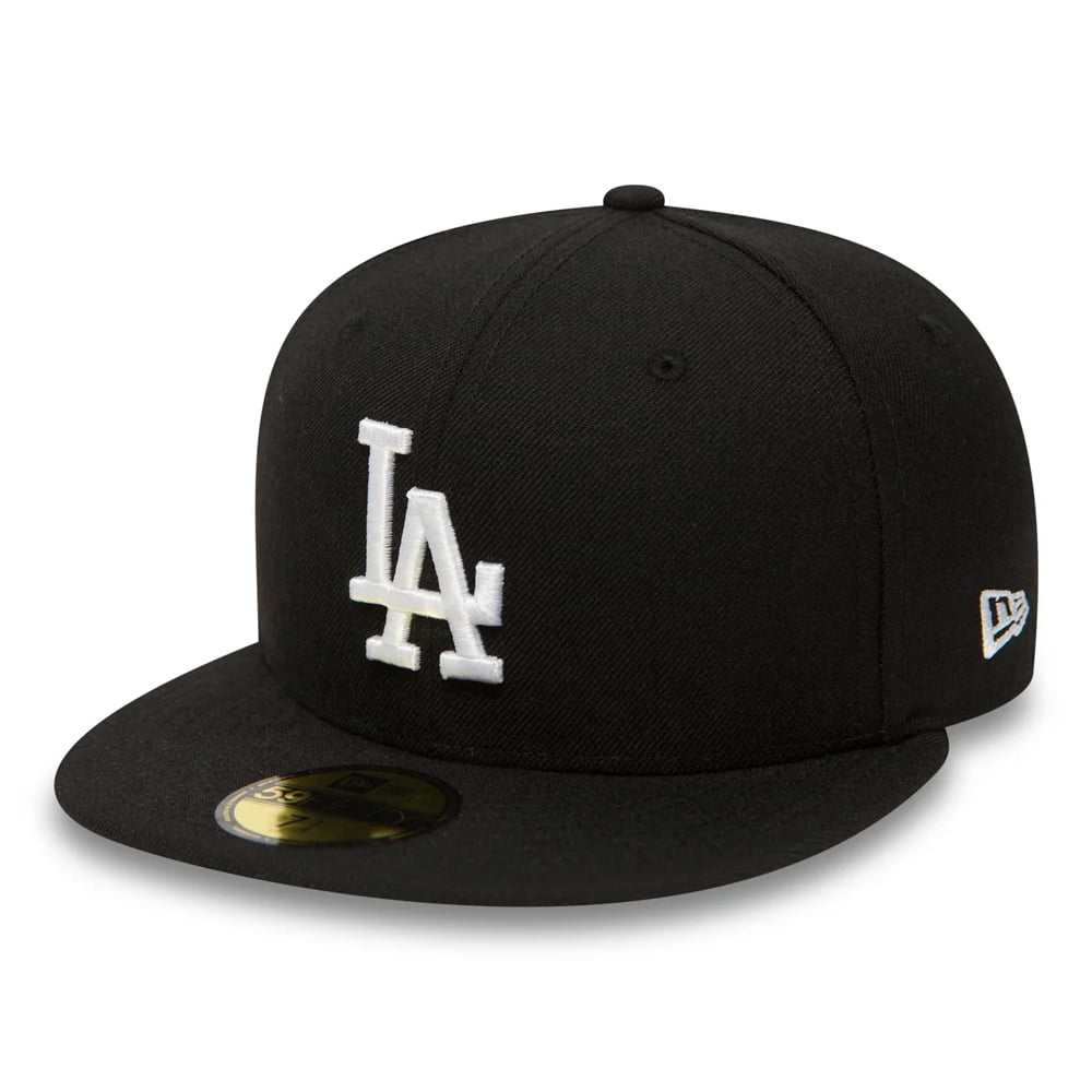 New Era 59FIFTY L.A. Dodgers Baseball Cap - MLB League Essential - Bla ...