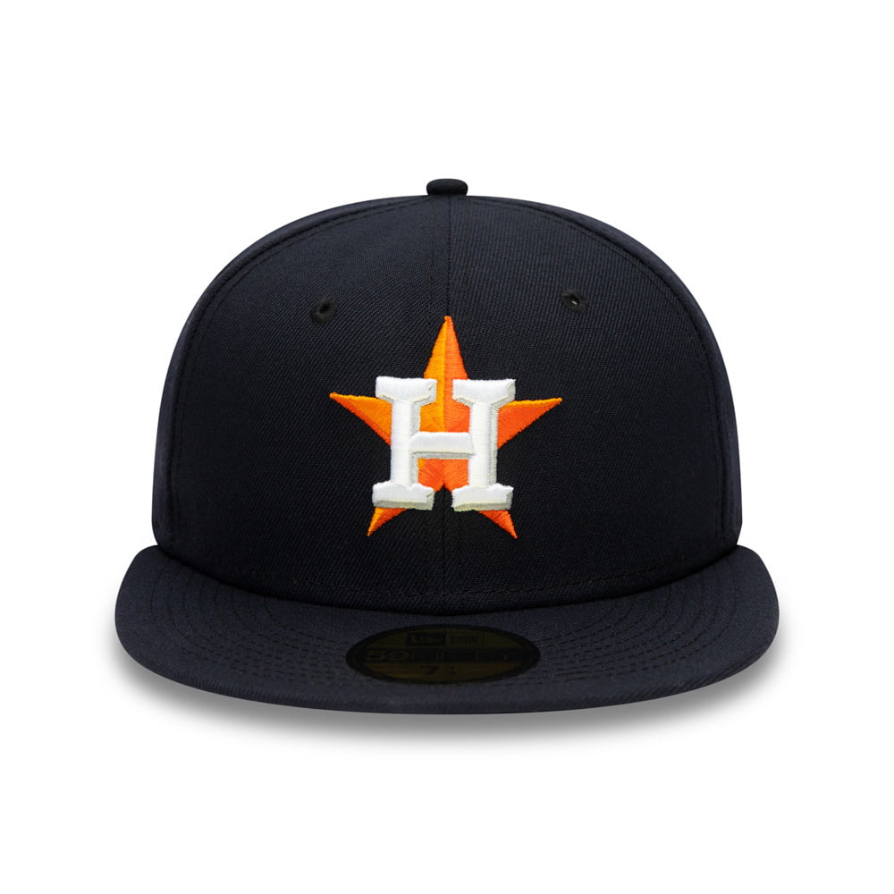 New Era 59FIFTY Houston Astros Baseball Cap - MLB On Field AC Perf - Navy Blue