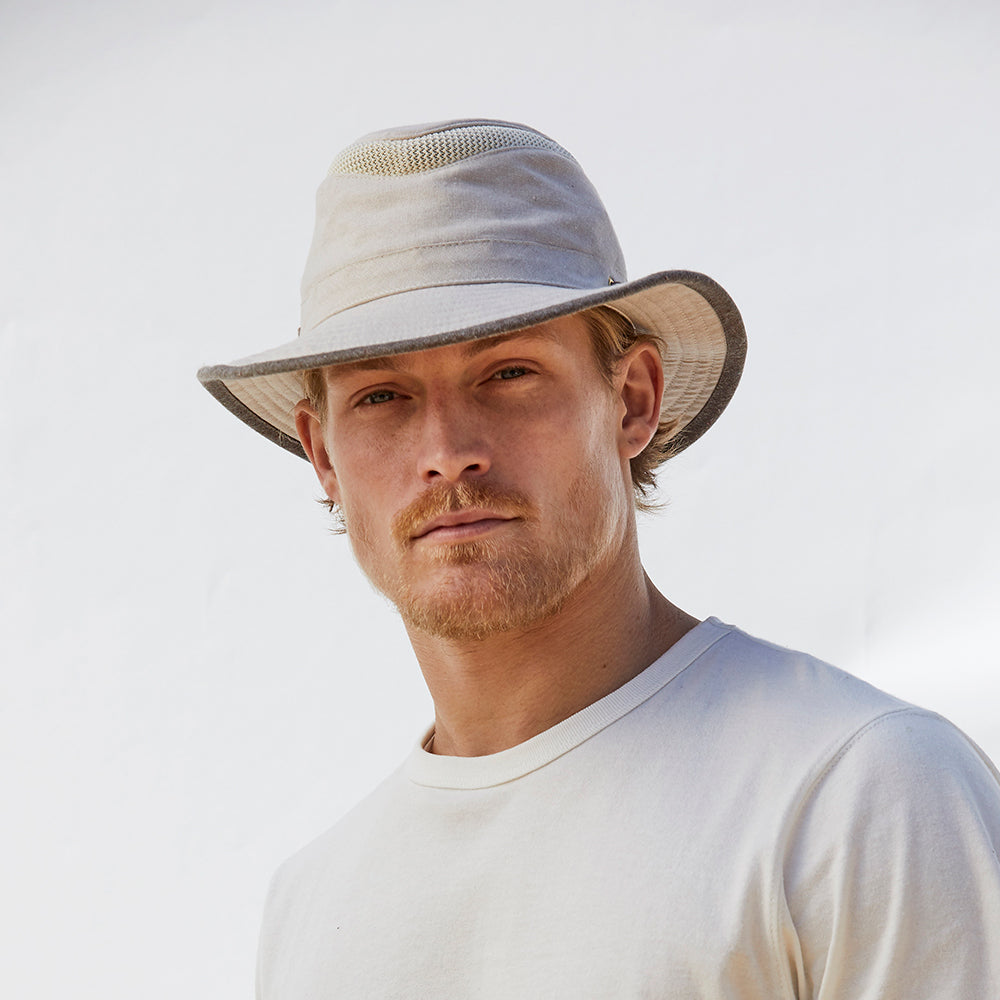 Tilley Hats TMH55 Mash Up Cotton & Hemp Packable Sun Hat - Sand-Brown