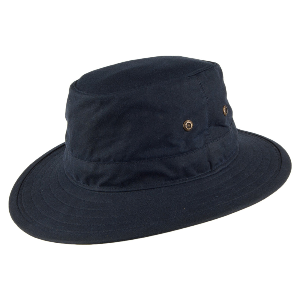 Failsworth Hats Waxed Cotton Traveller Hat - Navy Blue – Village Hats