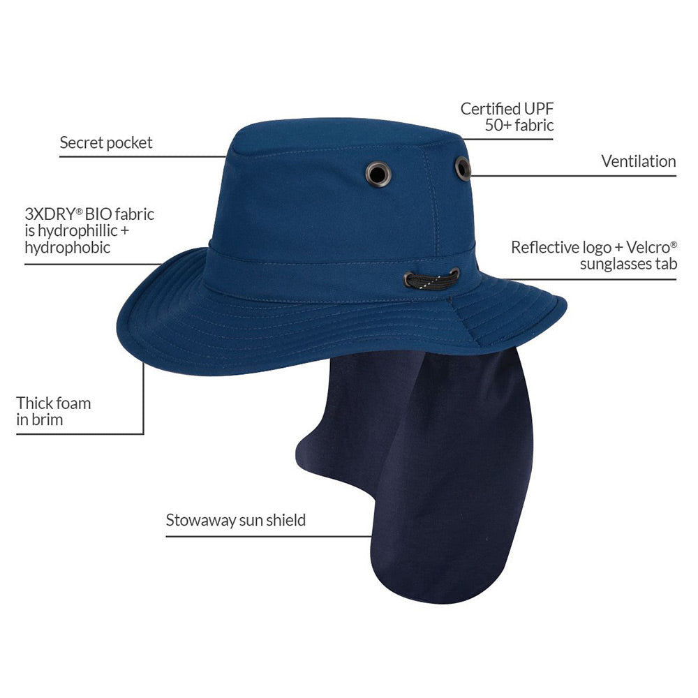 Tilley Hats Polaris Packable Sun Hat - Royal Blue