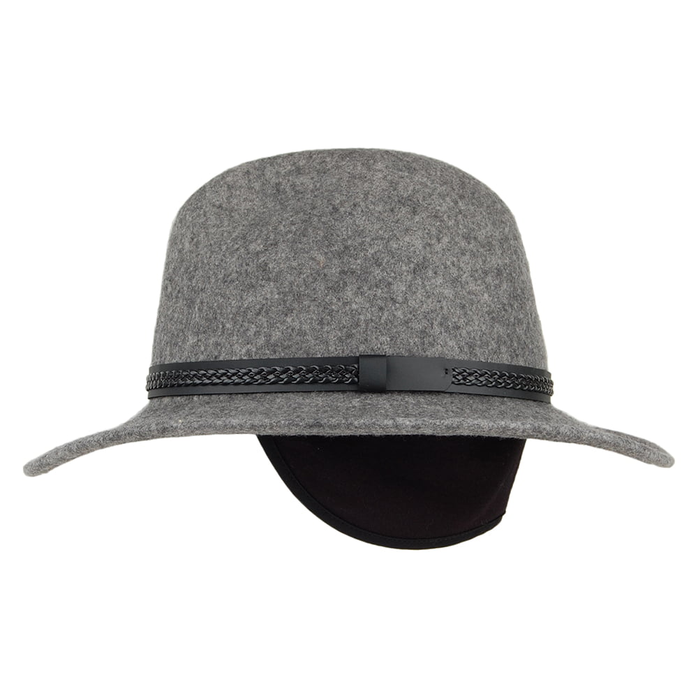 Tilley Hats TWF1 Montana Water Repellent Wool Felt Fedora Hat - Grey Mix