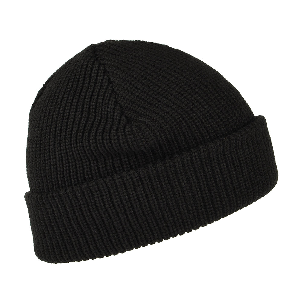 HUF Usual Fisherman Beanie Hat - Black