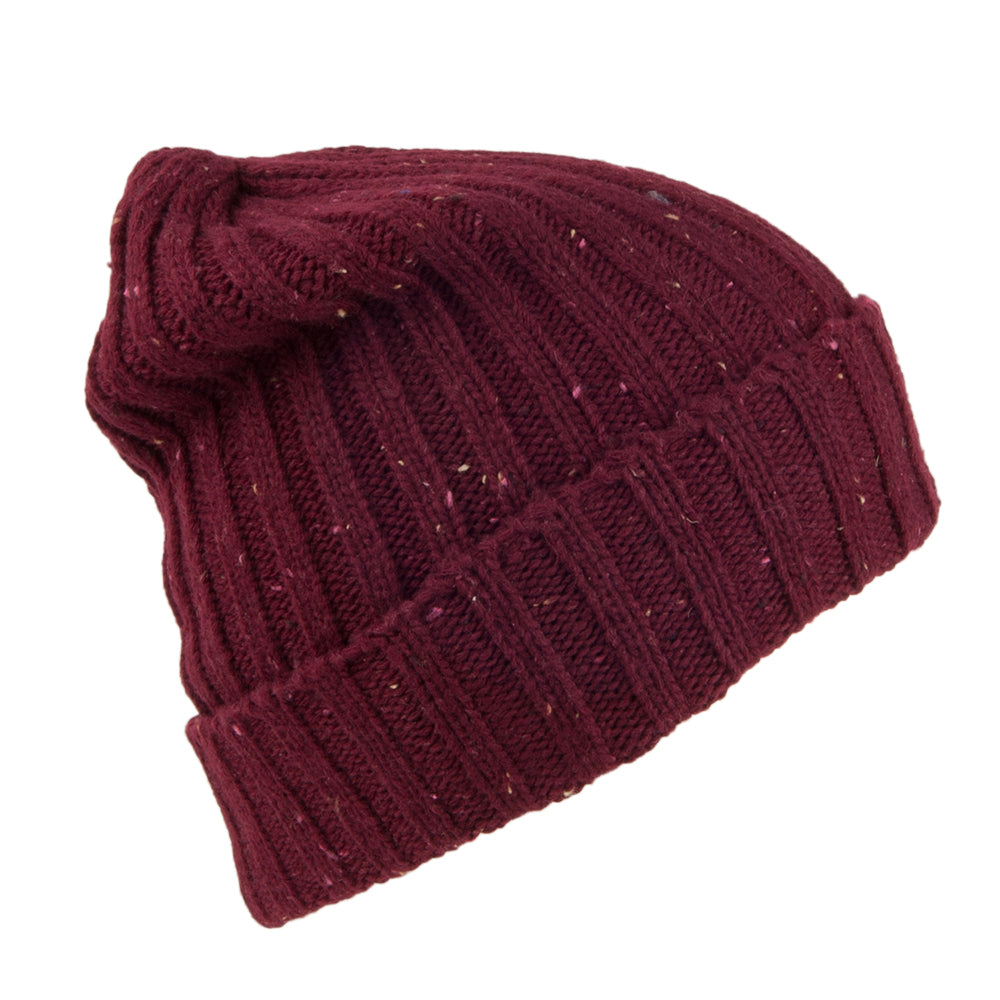 Jaxon & James Flecked Beanie Hat - Burgundy